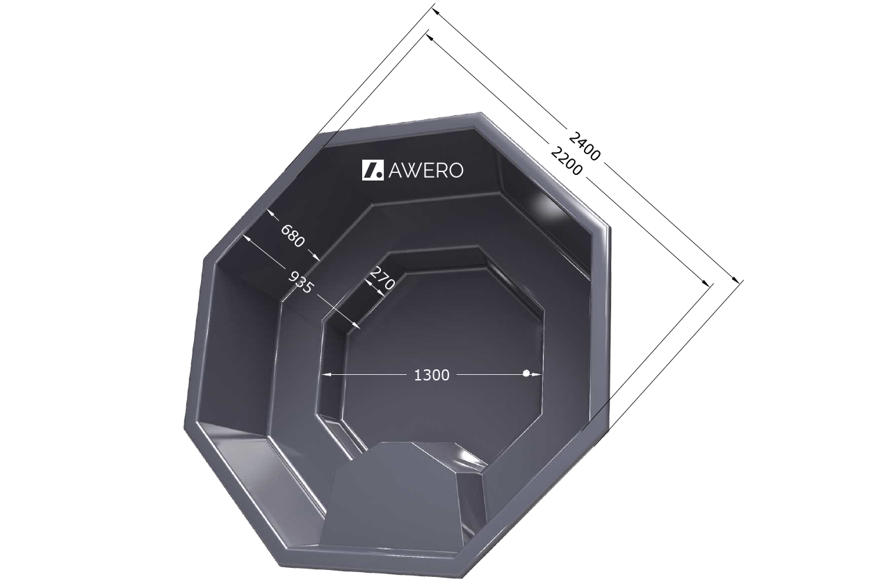 Tünnisisu kaheksanurkne Ø 2400 mm