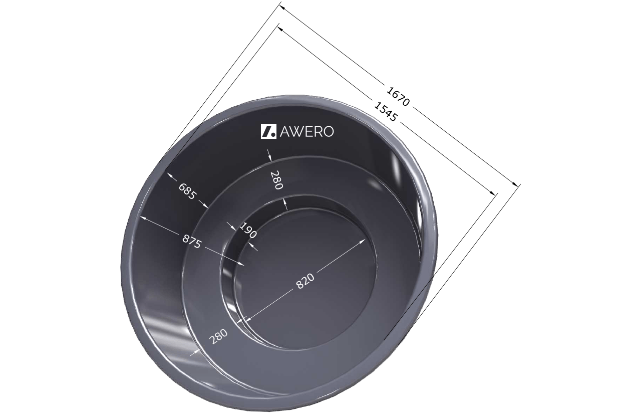 Tünnisisu ümar Ø 1670 mm