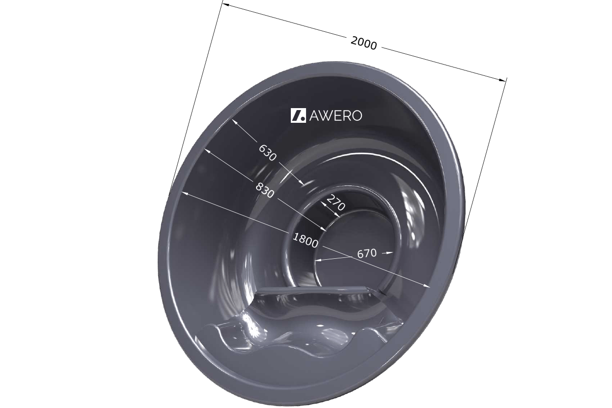 Tünnisisu ümar Ø 2000 mm