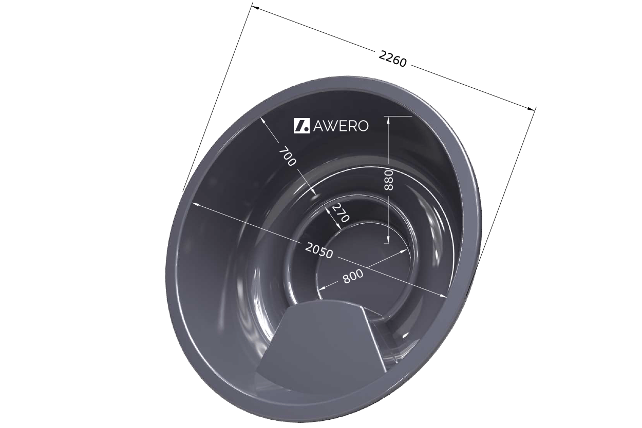 Tünnisisu ümar Ø 2260 mm