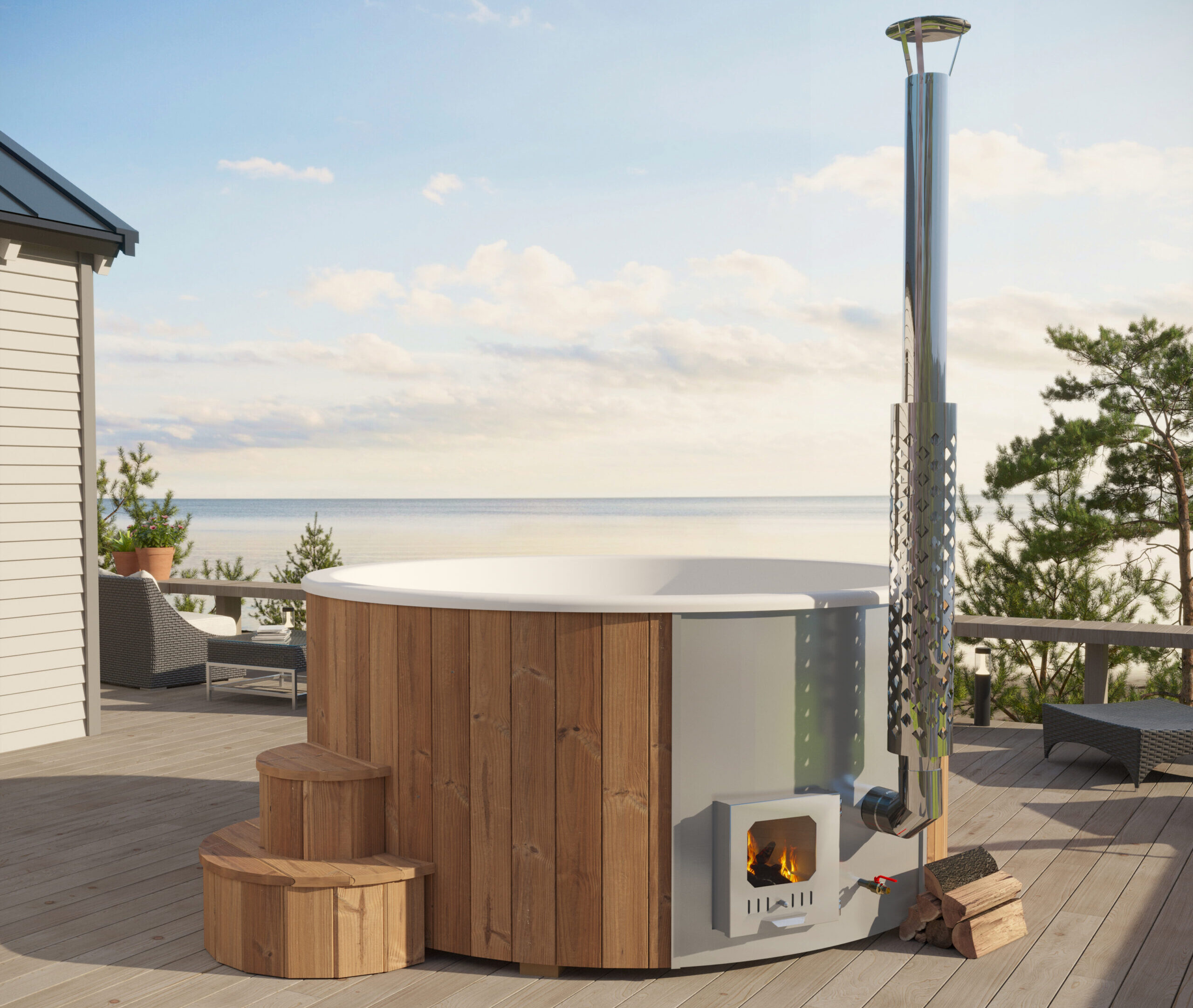 Kümblustünn DeLux 200 integreeritud ahjuga