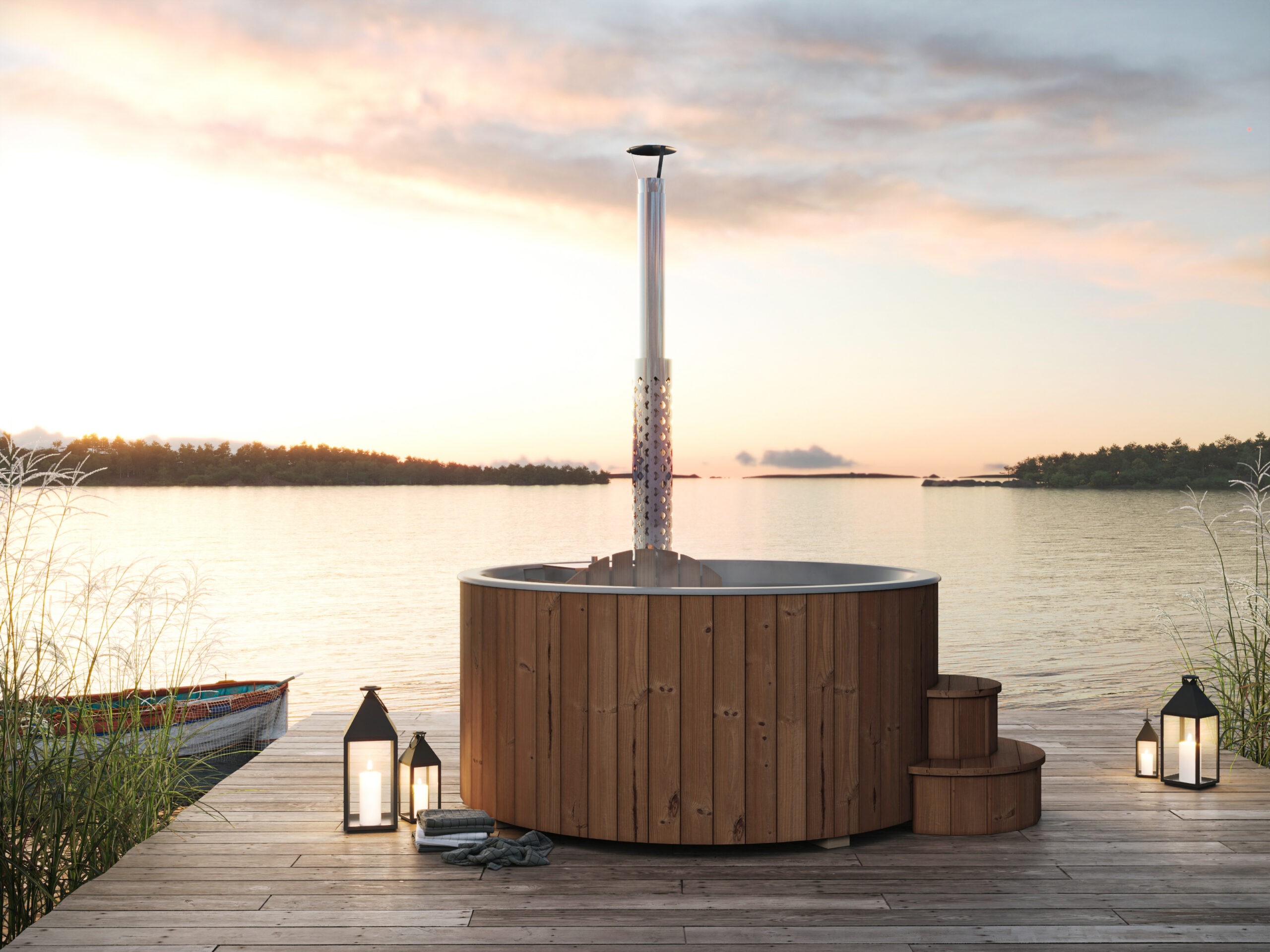 Bañera nórdica DeLux 200 con estufa externa