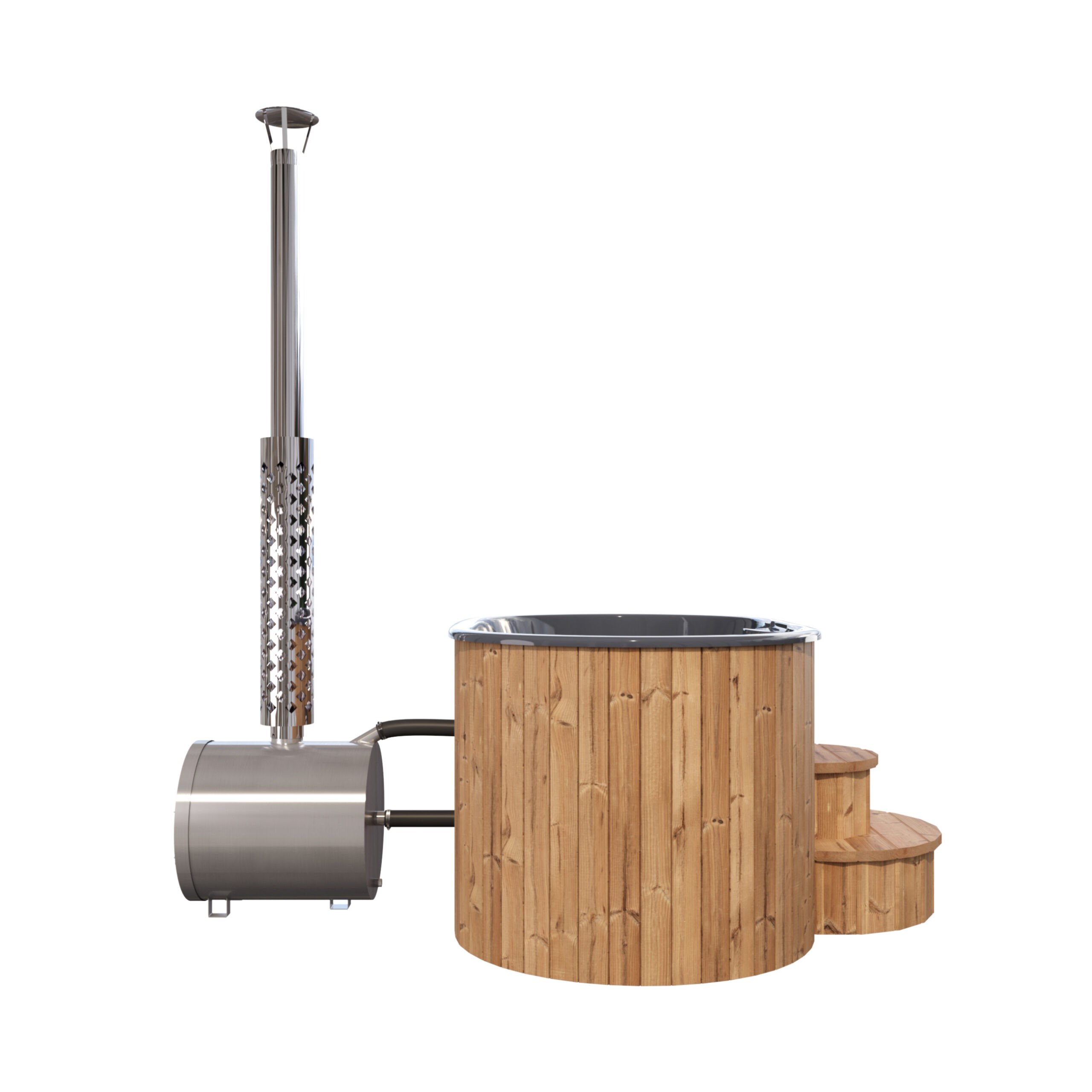 Ofuro con estufa externa