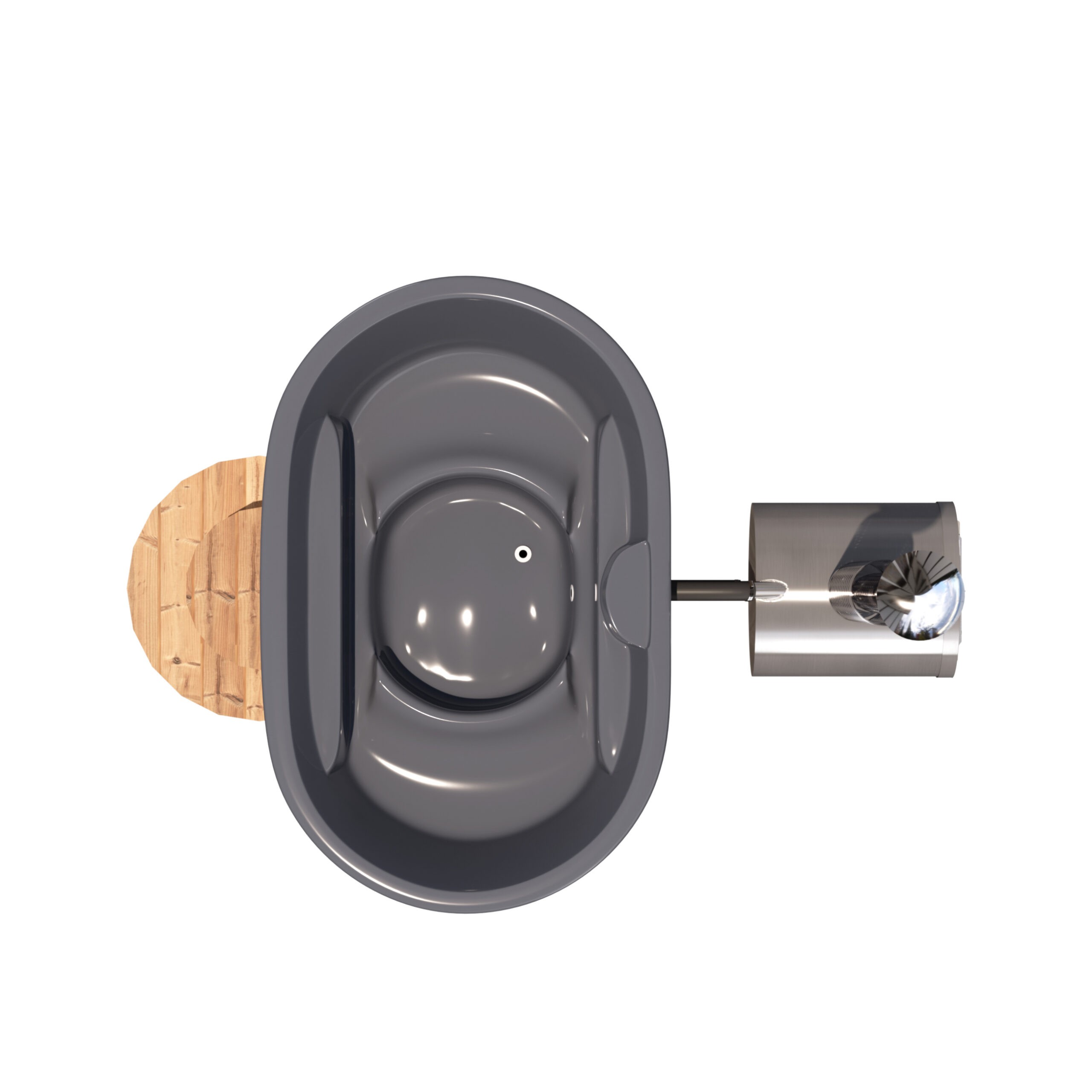 Ofuro con estufa externa