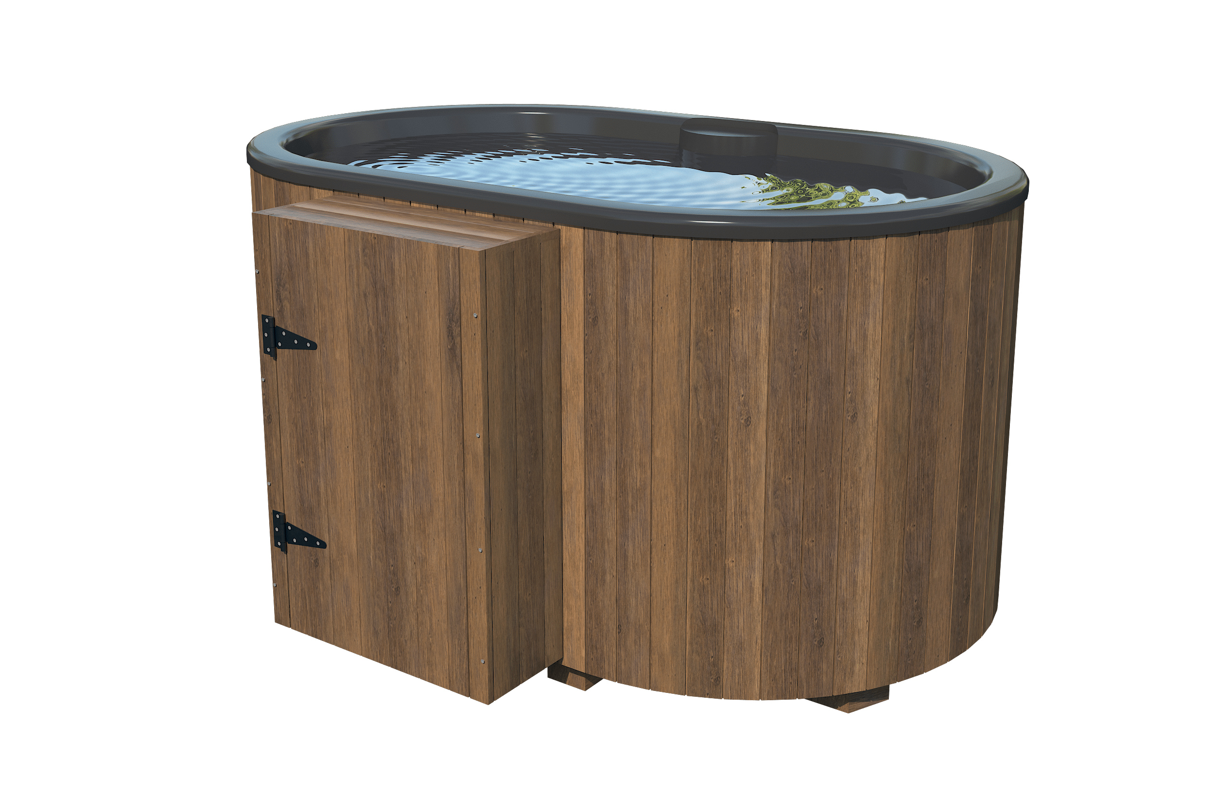 Ofuro con estufa de gas