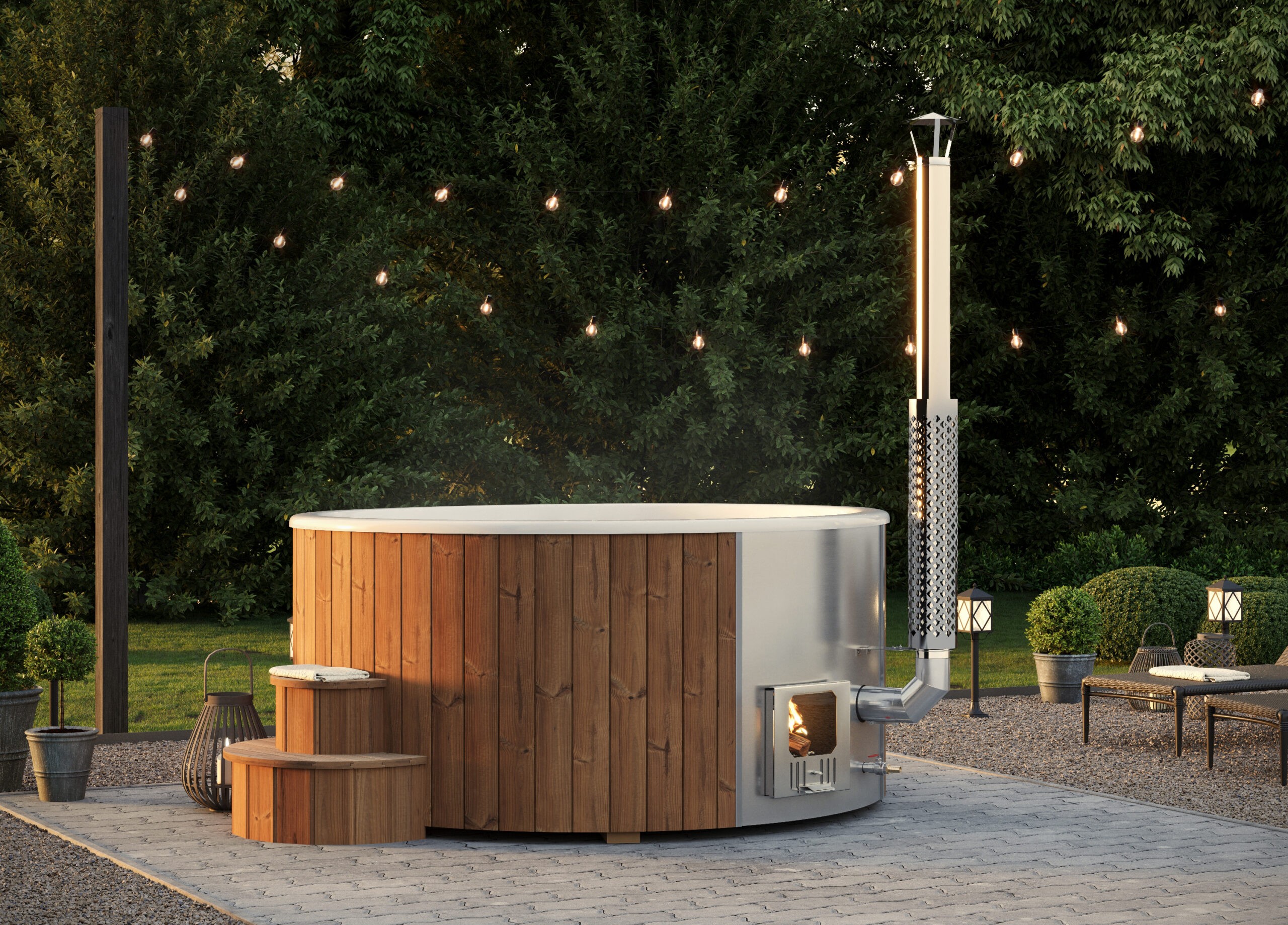 Kümblustünn DeLux 220 Integreeritud Ahjuga